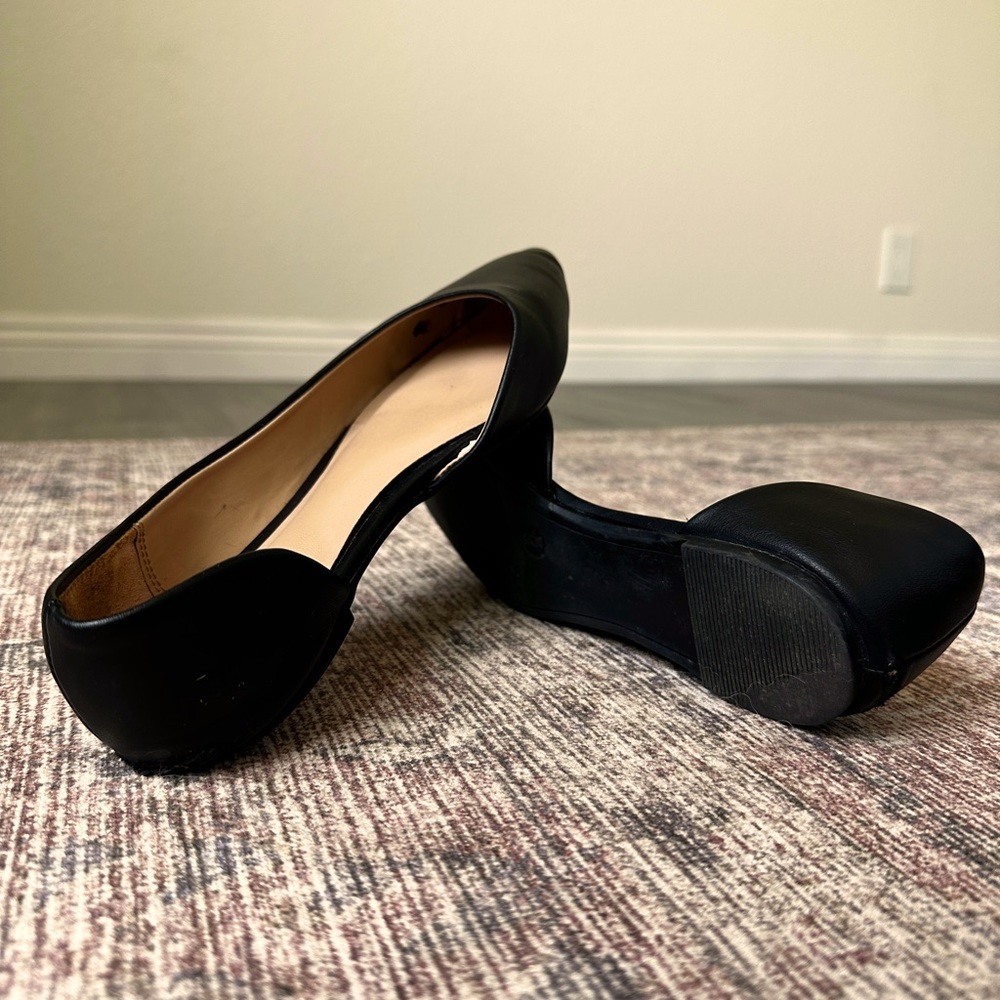 A New Day Black Pointed Flats, 6